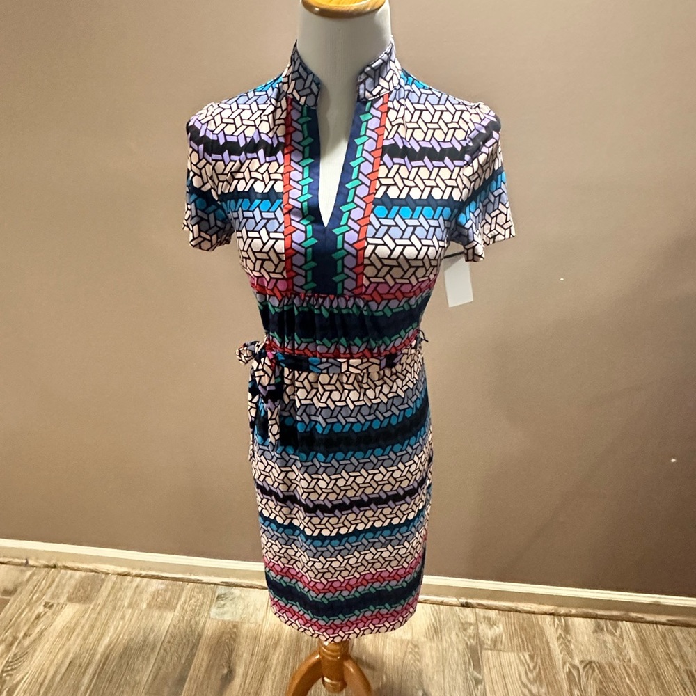 Trina Turk Stylish Multicolor Patterned Dress